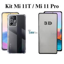Kit para Xiaomi Mi 11 T/ Mi 11 Pro Capa Anti Impactos + Película 3D de Vidro Temperado