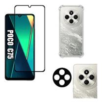 Kit Para Xiaomi Poco C75 Película De Vidro 3d, Capa e Película Câmera