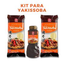 Kit Para Yakissoba 2 Macarrão 500g E 1 Molho 500ml Premium