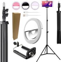 Kit Para Youtuber Tripé 2,10m Profissional Para Câmera Suporte Para Celular Luz Mini Clip Led Ring Light Recarregável Kit Para Youtuber Tripé 2,10m Profissional Para Câmera Suporte Para Celular Luz Mini Clip Led Ring Light Recarregável
