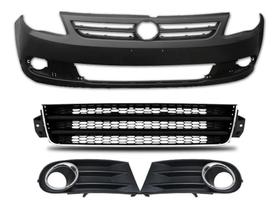 Kit Parachoque Dianteiro Grades Cromadas Gol Saveiro Voyage G5 2009 a 2012