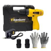 Kit parafusadeira 2 baterias s/ impacto + luva malha 9"