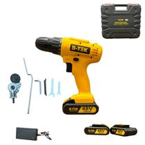 Kit Parafusadeira 48v Com Cortador De Chapas 2 Baterias Profissional