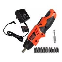 Kit Parafusadeira a Bateria 4,8V Black+Decker KC4815K-BR com 15 Acessórios e Maleta de Transporte