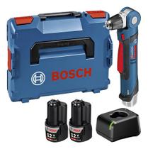 Kit Parafusadeira Angular Bosch Gwb 12v 10 2 Baterias 2Ah e Carregador