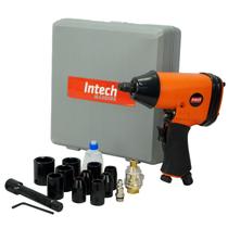 Kit Parafusadeira Chave Impacto Pneumática 17 Acessórios PN700 Intech Machine