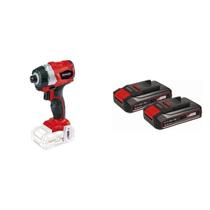 Kit Parafusadeira de Impacto-te-ci 18li Brushless-solo com Kit Bateria X-change 2 Unidades 18v 2,5ah Preto