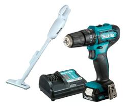 Kit Parafusadeira E Aspirador Makita Hp333dwyx3 + Cl106fdzw Azul-turquesa 12v Kit Parafusadeira E Aspirador Makita Hp333dwyx3 + Cl106fdzw Azul-turquesa 12v