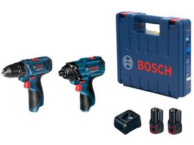 Kit Parafusadeira e Chave de Impacto Bosch - com Maleta