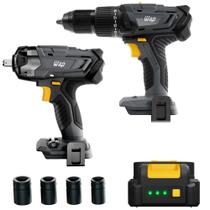 Kit Parafusadeira e Chave de Impacto WAP K21 KT01 Kit Parafusadeira e Chave de Impacto WAP K21 KT01