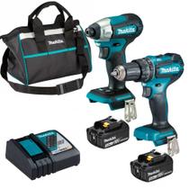Kit Parafusadeira E Furadeira De Impacto DLX2416X1 Makita Kit Parafusadeira E Furadeira De Impacto DLX2416X1 Makita