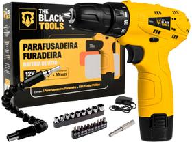 Kit Parafusadeira Furadeira 3/8 Sem Fio 12v Com Acessórios