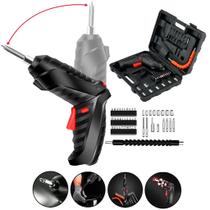 kit Parafusadeira/furadeira 48 Pçs À Bateria Carregador Usb