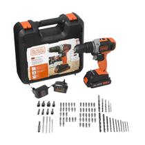 Kit Parafusadeira Furadeira de Impacto 20V + 80 acessórios