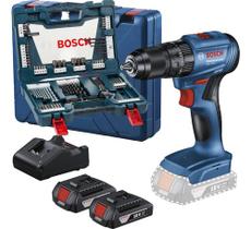 Kit Parafusadeira Furadeira Gsb185 Li Com Brocas Bits V Line 83 Peças