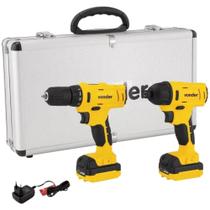 Kit Parafusadeira/Furadeira PFBV012 e PBV012I com 2 Baterias + 1 Fonte e Maleta - 6001012012 - VONDER