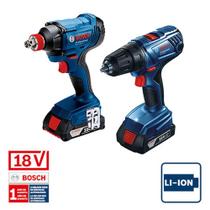 Kit Parafusadeira GSB180LI + Chave de Impacto GDX 180LI Kit Parafusadeira GSB180LI + Chave de Impacto GDX 180LI