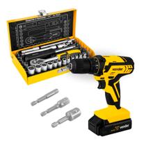 Kit Parafusadeira Impacto 12V + Soquetes Vonder