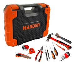 KIT Parafusadeira + Jg Ferramentas - Parafusadeira Tramontina Bat 12V e Jg Ferramentas 18 Pçs Harden