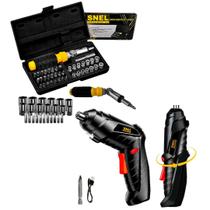 Kit Parafusadeira Recarregável 5V Snel Brinde 41 Peças