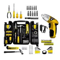 Kit Parafusadeira Speed Pro 4.8V Bivolt C/ Jogo de Ferramentas 200 Peças Titanium