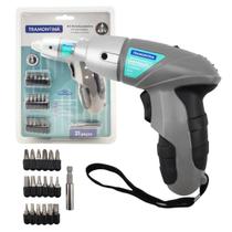 kit parafusadeira tramontina 21 peças 4,8v