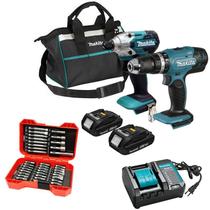 Kit Parafusadeiras Furadeira de Impacto Makita 18V, 2 Baterias 1,5Ah, Carregador, Bolsa Exclusiva e Kit Bits 37un Profissional DLX2336Y01 Kit Parafusadeiras Furadeira de Impacto Makita 18V, 2 Baterias 1,5Ah, Carregador, Bolsa Exclusiva e Kit Bits 37un Profissional DLX2336Y01