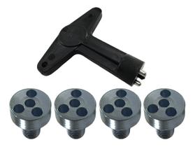 Kit Parafuso Chave Calota Para Rodas Gm Vectra Gl Gls Gsi Cd