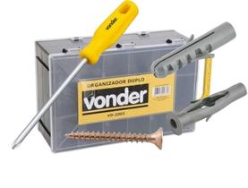 Kit Parafuso Chipboard Maleta Dupla 1000 Peças + Philips