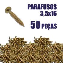 Kit Parafuso Chipboard Para Madeira 35X16Mm - 50 Peças
