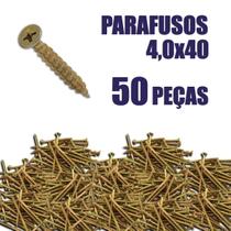 Kit Parafuso Chipboard para Madeira 40x40mm - 50 PEÇAS