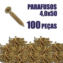 Kit Parafuso Chipboard para Madeira 40x50mm 100 PEÇAS - RCS SHOP