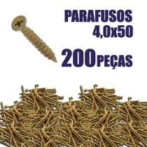 Kit Parafuso Chipboard para Madeira 40x50mm 200 PEÇAS - RCS SHOP