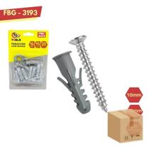 Kit Parafuso Com Bucha 10mm x 40mm 20 Conjuntos FBG- 3193 Kit Parafuso Com Bucha 10mm x 40mm 20 Conjuntos FBG- 3193