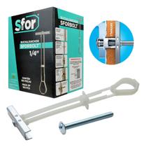 Kit Parafuso E Bucha Gesso Drywall 1/4 Sforbolt Caixa C/ 10 Unidades Kit Parafuso E Bucha Gesso Drywall 1/4 Sforbolt Caixa C/ 10 Unidades