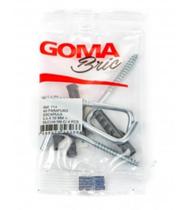 Kit Parafuso Escapula Goma 5,5 x 70mm + Bucha M8 com 4 Peças