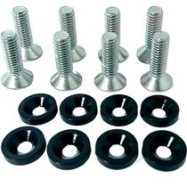 Kit Parafuso Inox M6 com Arruelas Fender Washers Preto