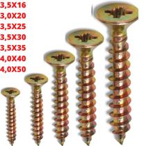 Kit Parafuso para Madeira Chipboard Philips com 550 Peças Parafusos 3,5 - 4,0 - 5,0 para MDF 12 - a Kit Parafuso para Madeira Chipboard Philips com 550 Peças Parafusos 3,5 - 4,0 - 5,0 para MDF 12 - a