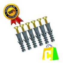 Kit Parafuso Philips 5,0 X 50mm + Bucha 8mm C/ Anel 100un