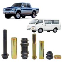 Kit parafuso pino guia pinça freio dianteiro l200 e l300 quadrada 1986 a 2002 (um pistão - um lado)