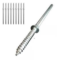 Kit Parafuso Pino Suporte Invisível 20 Peças 100mm 1/4 - 6mm
