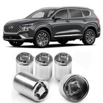Kit Parafuso Porca Antifurto 6CRA Hyundai Santa Fé Todos Kit Parafuso Porca Antifurto 6CRA Hyundai Santa Fé Todos