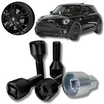 Kit Parafuso Preto Antifurto Roda Mini Cooper 2007 adiante Kit Parafuso Preto Antifurto Roda Mini Cooper 2007 adiante
