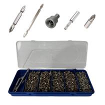 Kit Parafusos 1000Pçs Variadas Para Pequenos Reparos