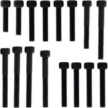 Kit parafusos aço liga tampa motor lateral esquerda+direita Biz100 2013 a 2015 / C100 Nova Honda