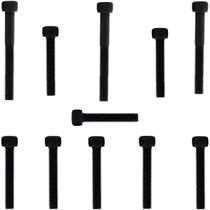 Kit parafusos aço liga tampa motor lateral esquerda+direita C100 Biz 1998 a 2005 Biz100 antiga Pop100 2007 a 2015