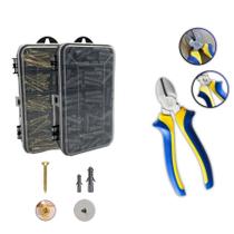 Kit Parafusos Bucha Ferramenta Alicate de Corte reparos casa Kit Parafusos Bucha Ferramenta Alicate de Corte reparos casa