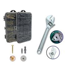 Kit Parafusos Bucha Ferramenta Chave Inglesa reparos casa Kit Parafusos Bucha Ferramenta Chave Inglesa reparos casa
