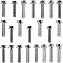 Kit parafusos cromados tampa motor lateral esquerda+direita NXR150 Bros 2006 a 2015 Kit parafusos cromados tampa motor lateral esquerda+direita NXR150 Bros 2006 a 2015