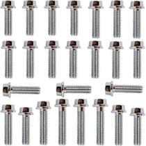 Kit parafusos cromados tampa motor lateral esquerda+direita XLX350R 1987 a 1991